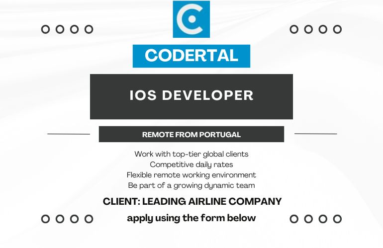 iOS Developer (Remote from Portugal) – B2B Contract with Leading Airline